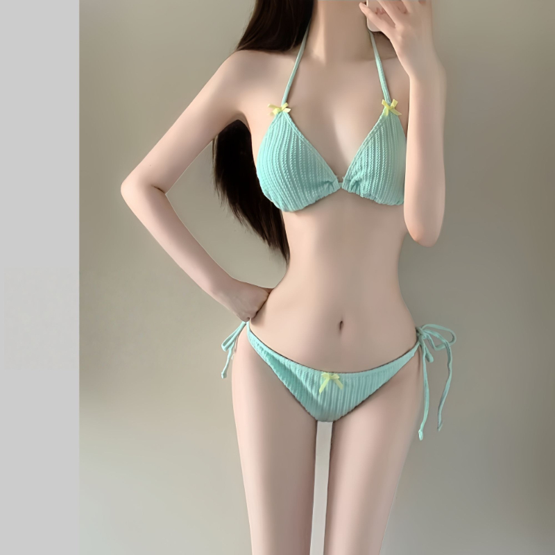 Women Fashion Korean - 2026 여름 여성용 긴팔 비키니 세트