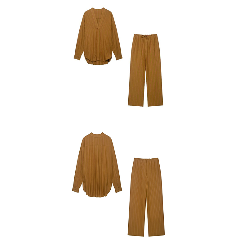 Women'S Fashion Trends Spring 2026 - 구오비우지 여성용 린넨 스트라이프 수트 2026