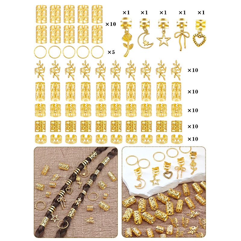 Women'S Fashion Rings Gold - 70개 골드 스타 문 로즈 하트