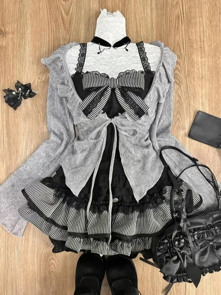 Corset Top Boned - 여성용 스위트 로리타 빈티지 수트, 러플