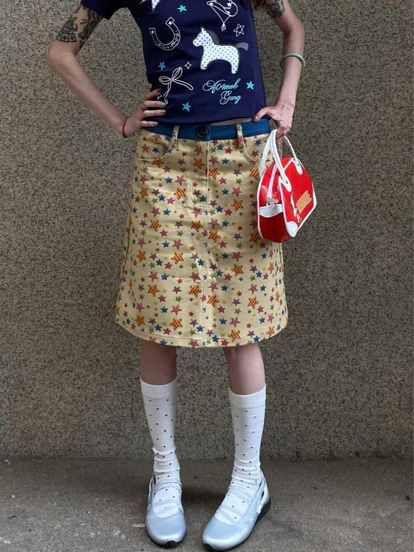 여름 여성 미디 스커트 데님 스커트 2000년대 미학  - A-Line Skirt Midi 리뷰 및 가격