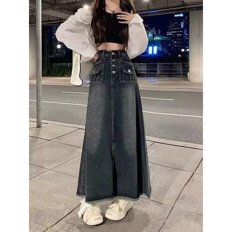 하이웨이스트 A라인 미디 데님 스커트 여성 여름 슬리밍 - A-Line Skirt Midi 리뷰 및 가격