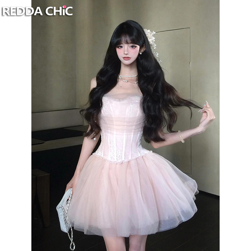 REDDACHiC 스티치 꽃 레이스 튜브 탑 스커트 여 - Corset Top Boned 리뷰 및 가격