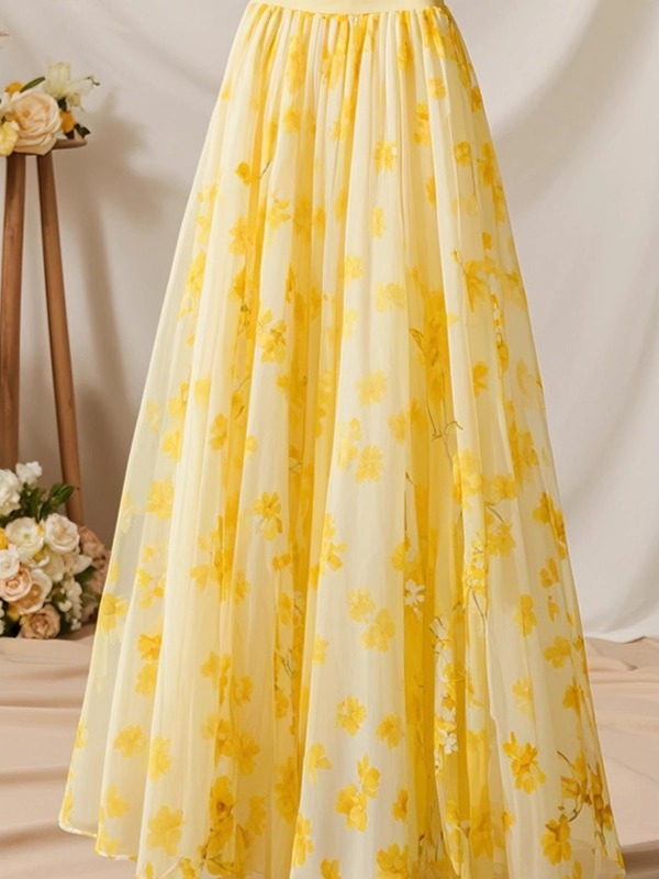 2026년 여름 하이웨이스트 옐로우 A라인 스커트 여성 - A-Line Skirt Midi 리뷰 및 가격