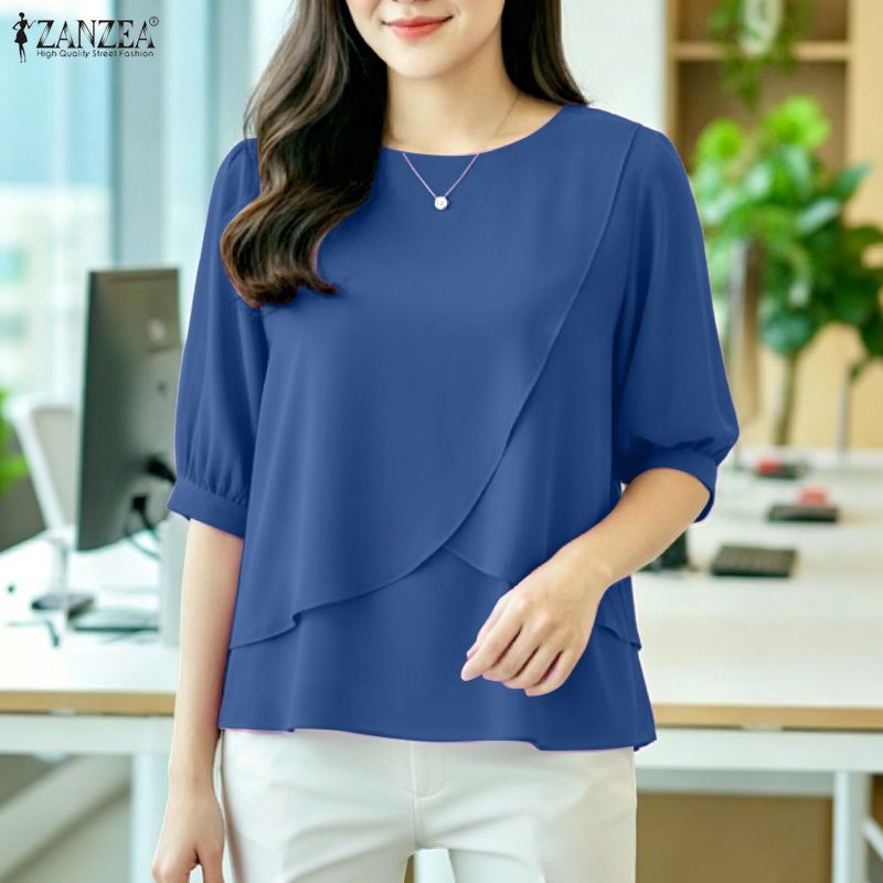 2026 ZANZEA 여성 여름 솔리드 컬러 블라우스  - Women'S Fashion Trends Spring 2026 리뷰 및 가격