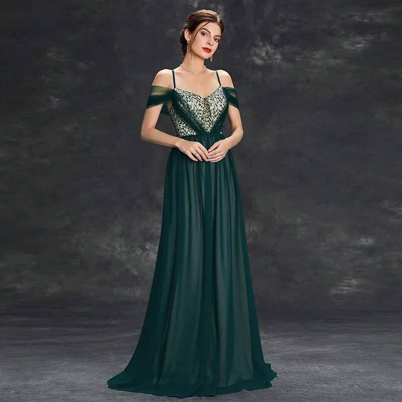 봄 신상 롱 스타일 패셔너블 연회 스트랩 스타일 연례  - Women'S Fashion Dresses Images 리뷰 및 가격