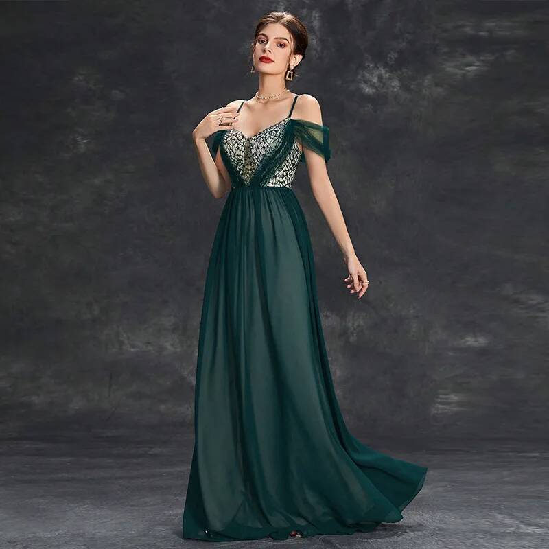 봄 신상 롱 스타일 패셔너블 연회 스트랩 스타일 연례  - Women'S Fashion Dresses Images 리뷰 및 가격