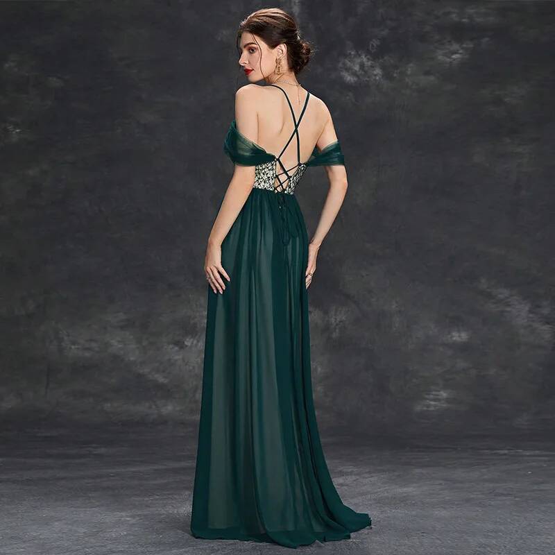 봄 신상 롱 스타일 패셔너블 연회 스트랩 스타일 연례  - Women'S Fashion Dresses Images 리뷰 및 가격