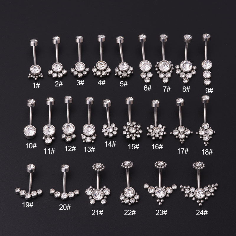 지르콘 골든 배꼽 링 스테인리스 스틸 피어싱 14G 로 - Women'S Fashion Rings Gold 리뷰 및 가격