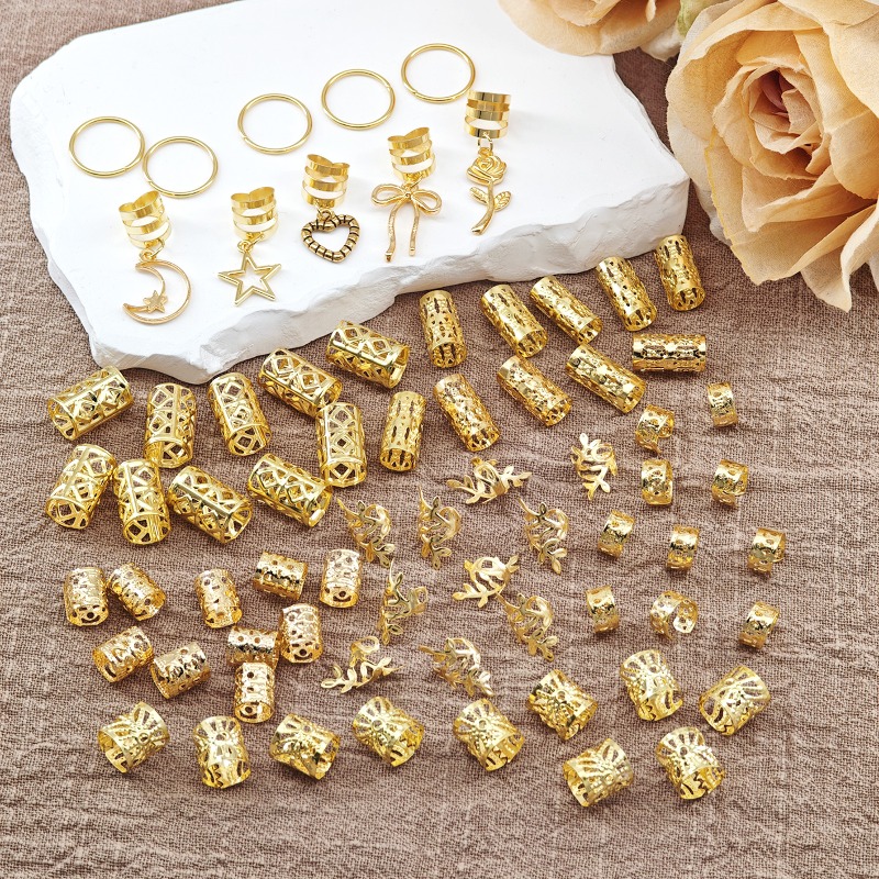 70개 골드 스타 문 로즈 하트 보우 헤어 링 새로운  - Women'S Fashion Rings Gold 리뷰 및 가격