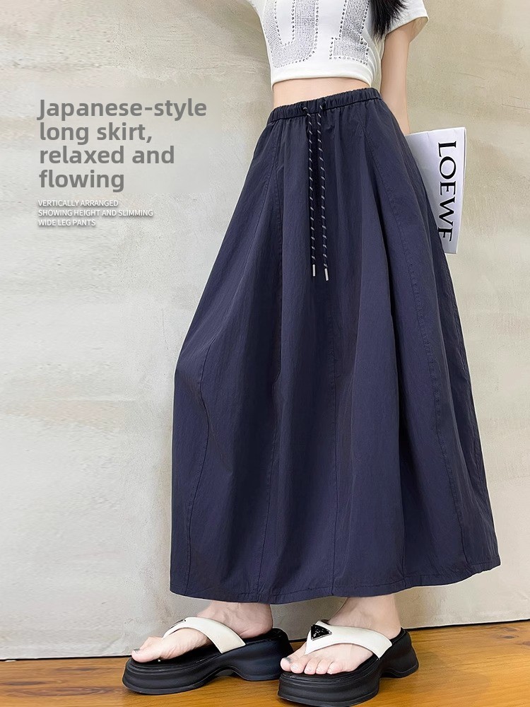 루즈핏 여름 얇은 A라인 펌프킨 스커트 플러스 사이즈  - A-Line Skirt Midi 리뷰 및 가격